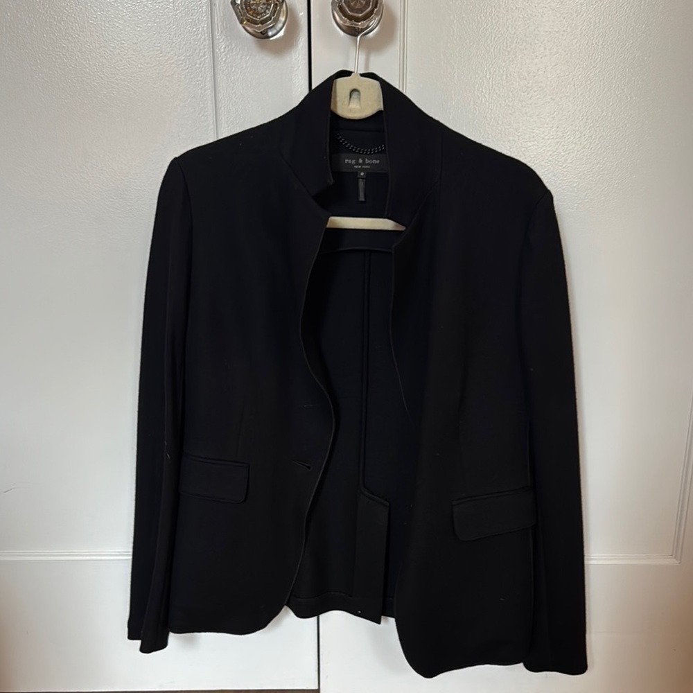 Rag & Bone Women's Black Wool Blazer